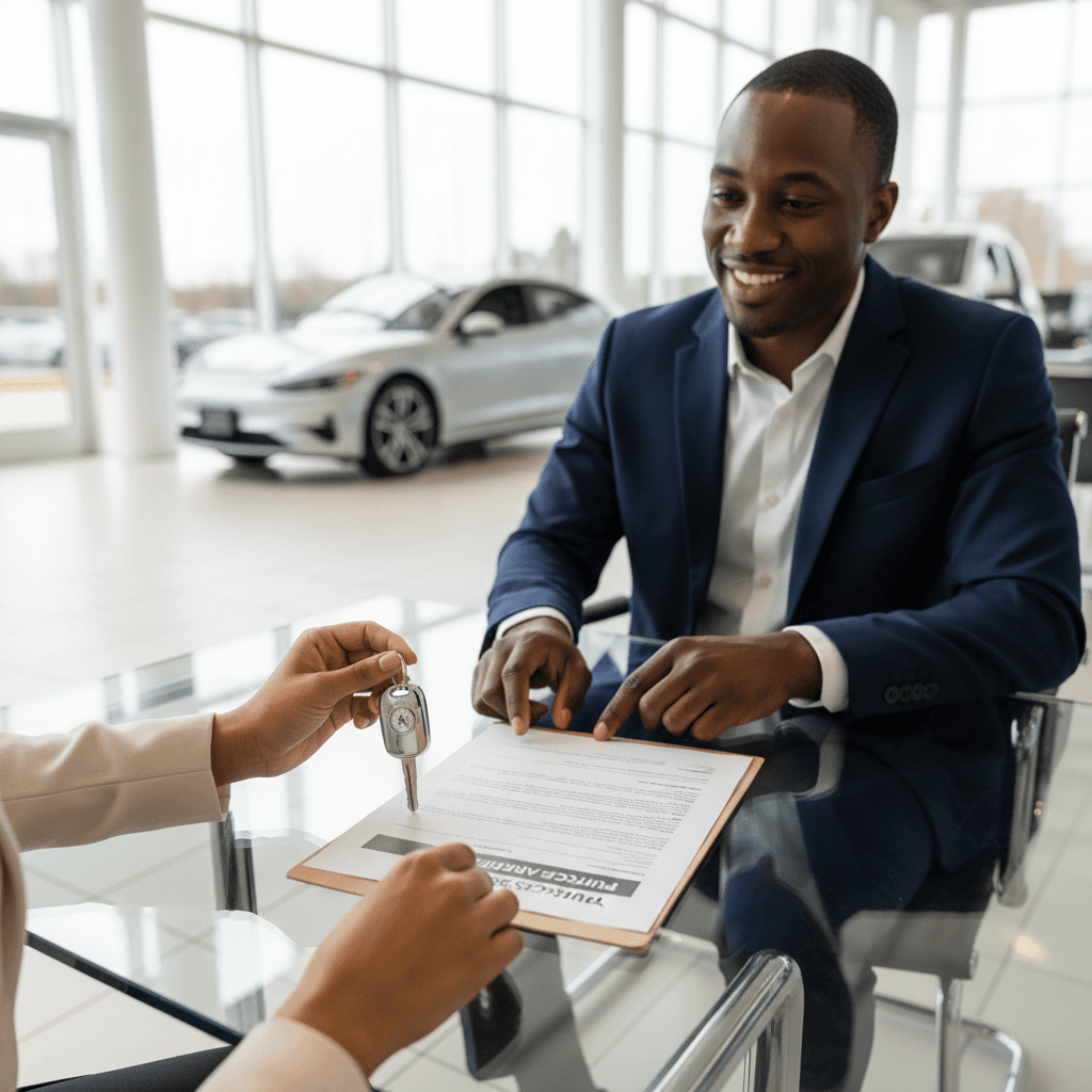 Kundenberatung und Garantievertragsabschluss