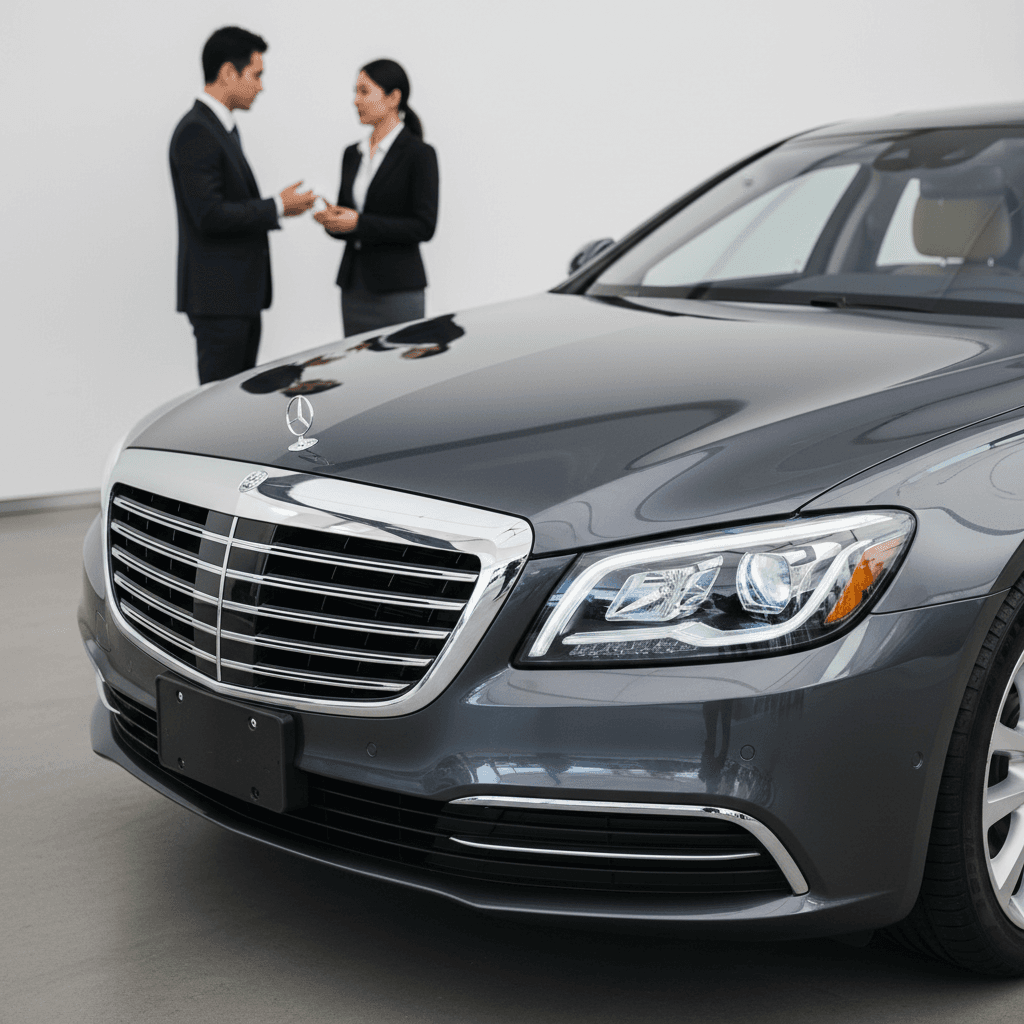 Neuwagen Premium-Limousine mit moderner Ausstattung